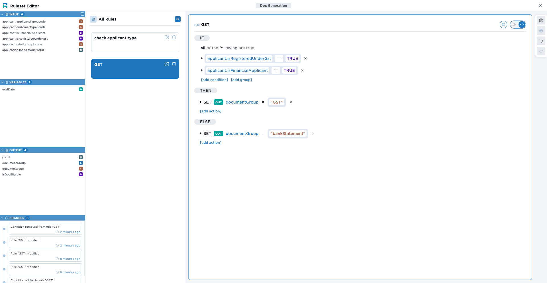 Business Rule Configuration